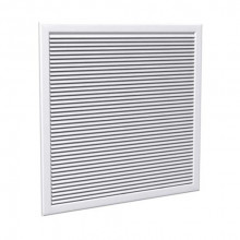 Fixed curved blade grille 200x200