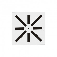 Square swirl diffuser SWR-3 300/8