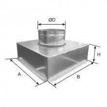 Plenum racord axial