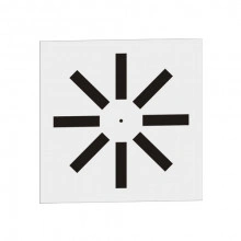 Difuzor elicoidal patrat swirl SWR-2 300/8
