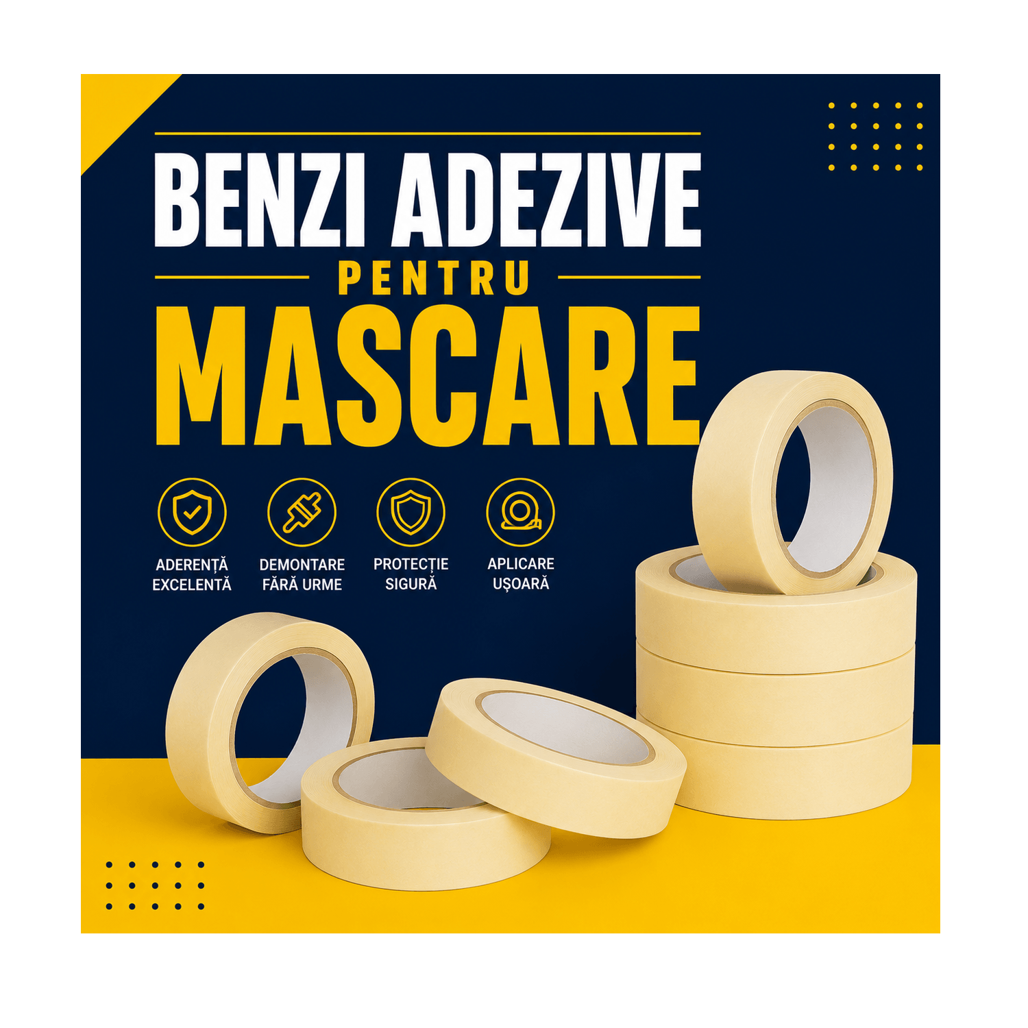 Benzi adezive pentru mascare