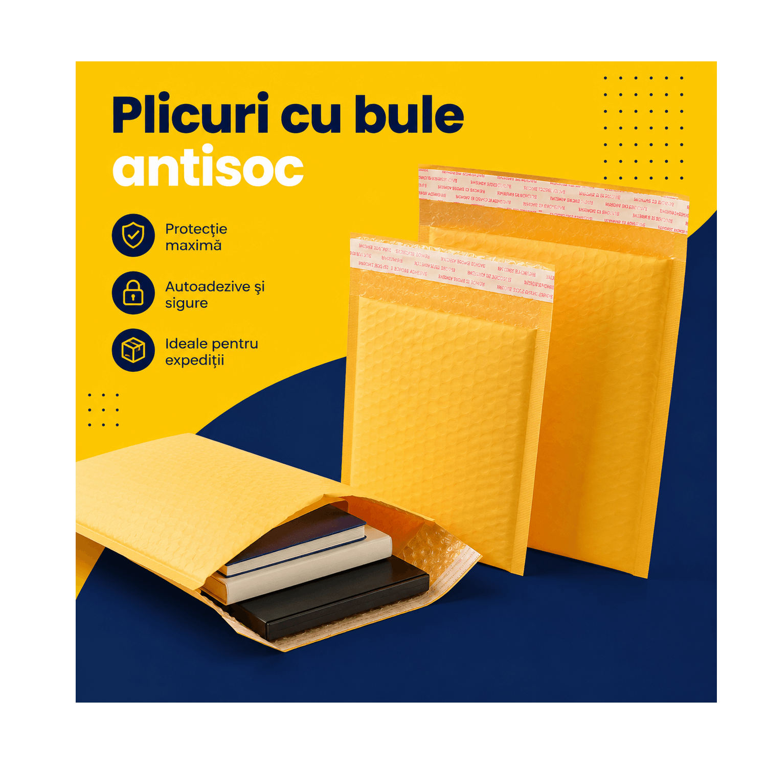 Plicuri cu bule antisoc
