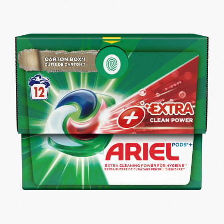 Ariel,detergent de rufe capsule, Extra Clean Power, 12 buc