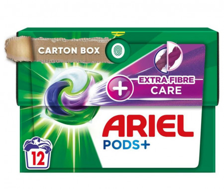 Ariel,detergent de rufe capsule, Extra Fiber Care, 12 buc