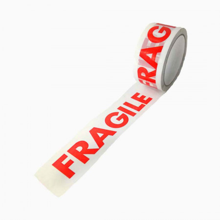 Bandă adezivă Fragile, 48X50m , fără sunet