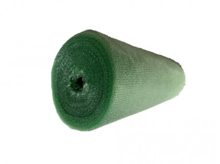 Folie cu bule 100cm X50 m verde semitransparenta