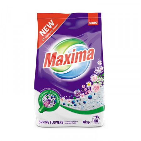 Detergent rufe pudra , Sano Maxima, 4 Kg, Spring Flowers