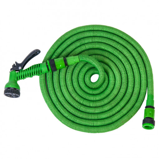 Furtun de gradina extensibil 5-15 m verde