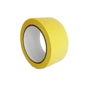 Banda Adeziva de Mascare 48 mm x 50 m Galbena – Adeziv Puternic pentru Vopsitorie si Protectie Suprafete