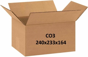 Cutie carton 240x233x164 mm CO3, Natur