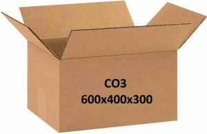 Cutie de carton 600x400x300 CO3, Natur