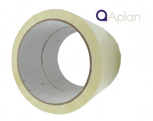 Banda adeziva acrilic 75 mm x 60 m AplanTape - Ambalare profesionala