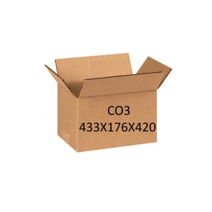 Cutie Carton CO3 433x176x420 mm, Natur – Ideala pentru Expedieri si Depozitare