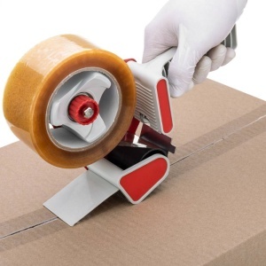 Dispenser Banda Adeziva 48/50 mm SIAT H11 Gri/Rosu – Aplicator Profesional pentru Ambalare si Sigilare Cutii - Img 2
