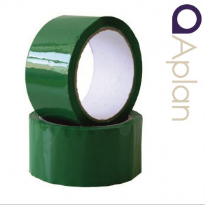 Banda Adeziva Verde Aplan 48mm x 60m - Banda Ambalare si Delimitare Profesionala