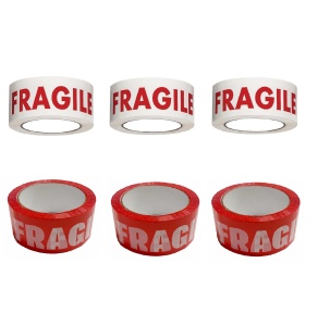 Set 3 role FRAGILE rosu + 3 role FRAGILE alb, 48 X 60 metri