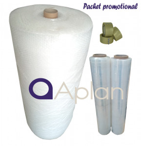 Pachet Folie cu bule, folie stretch si banda adeziva