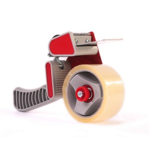 Dispenser Banda Adeziva 48/50 mm SIAT H11 Gri/Rosu – Aplicator Profesional pentru Ambalare si Sigilare Cutii - Img 3