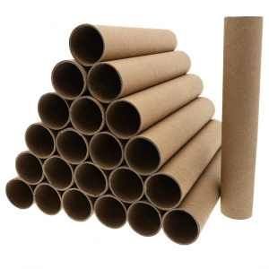 Tub din carton pentru folie stretch 200 g, Alb/Natur - Img 3