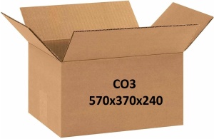 Cutie carton 570x370x240 mm CO3, Natur