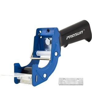 Dispenser Manual Profesional pentru Banda Adeziva 48/50 mm PROSUN Albastru – Aplicator Banda pentru Ambalare si Colete - Img 3