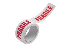 Banda Adeziva FRAGILE 48mm x 60m Hot-Melt Alba – Sigilare Colete Fragile, Lipire Puternica pentru Ambalare si Transport - Img 3