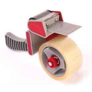 Dispenser Banda Adeziva 48/50 mm SIAT H11 Gri/Rosu – Aplicator Profesional pentru Ambalare si Sigilare Cutii - Img 4