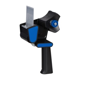 Dispenser Manual Profesional pentru Banda Adeziva 48/50 mm AplanTape Negru/Albastru – Aplicator Banda pentru Ambalare si Colete