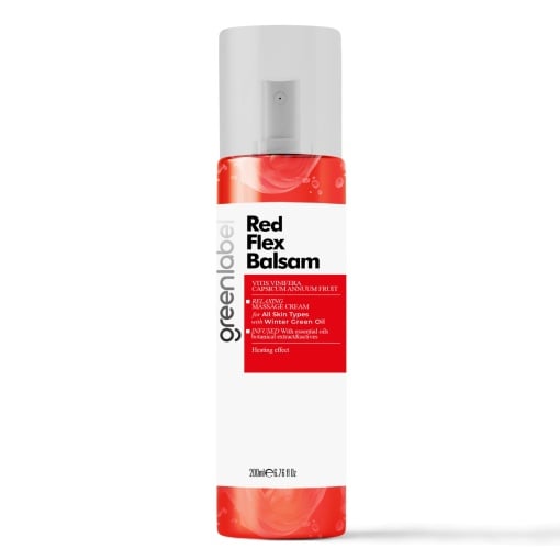 Greenlabel Red Flex – Balsam Încălzitor cu Efect Rapid | Relaxare Musculară și Mobilitate | 200ML