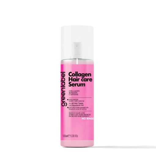 Greenlabel Ser Regenerator pentru Păr – Cu Colagen, Keratină și Apă de Trandafiri | 100 ml