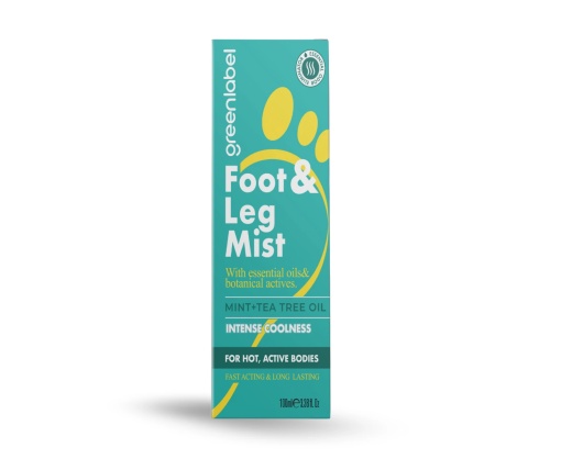 Greenlabel Spray Revigorant pentru Picioare – Cu Mentă și Arbore de Ceai | 100 ml de Prospețime și Hidratare