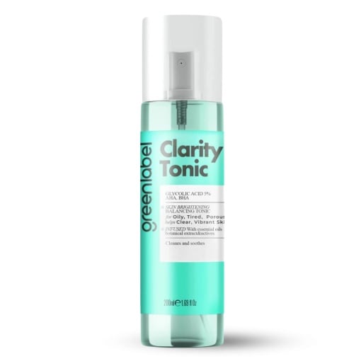 Greenlabel iluminare si curatare – Cu 5% Acid Glicolic (AHA) | Tonic Exfoliant, Purificator și Pore-Minimizer | 200 ml