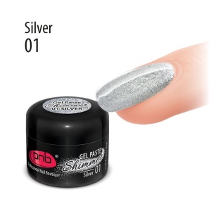 Gel Paste Shimmer 01, Silver - Img 3