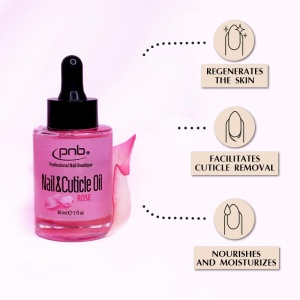 Ulei pentru cuticule si unghii cu parfum de trandafir - Img 3