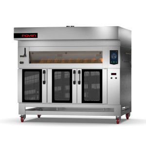Cuptor electric pentru panificatie Koza cu o camera si dospitor, 2 tavi 600x400mm, compact - Img 3