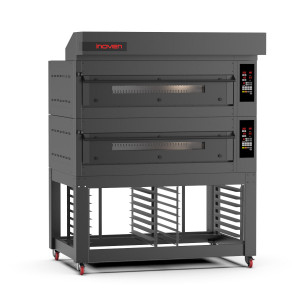 Cuptor modular pe gaz cu vatra, Montania 8 tavi 600x400mm, cu suport