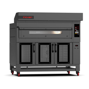 Cuptor modular pe gaz cu vatra, Montania 6 tavi 600x400mm, cu dospitor - Img 3