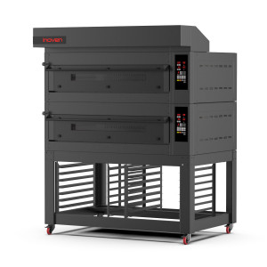 Cuptor modular pe gaz cu vatra, Montania 8 tavi 600x400mm, cu suport - Img 3