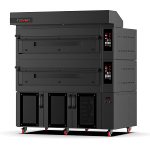 Cuptor modular pe gaz cu vatra, Montania 8 tavi 600x400mm, cu dospitor - Img 3