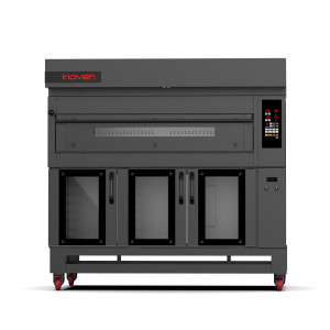 Cuptor modular pe gaz cu vatra, Montania 4 tavi 600x400mm, cu dospitor