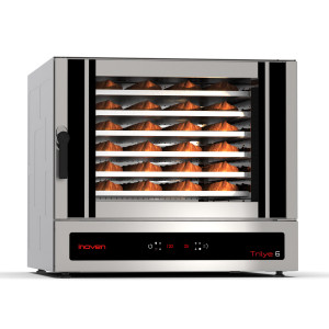 Cuptor electric digital cu convectie, Trilye 6 tavi 600x400mm, cu umidificare