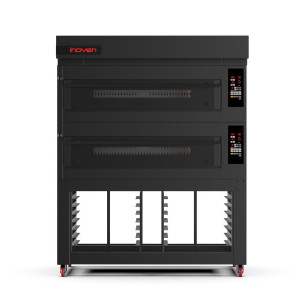 Cuptor modular pe gaz cu vatra, Montania 12 tavi, 600x400mm, cu suport - Img 2