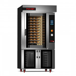 Cuptor rotativ electric pentru panificatie, Nicea 10 tavi 600x400mm, cu dospitor
