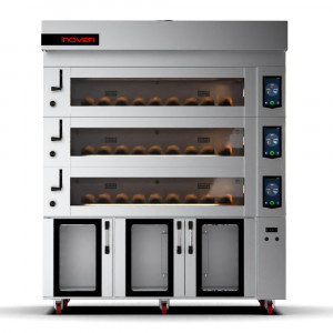 Cuptor electric pentru panificatie Koza cu 3 camere si dospitor, 6 tavi 600x400mm - Img 2