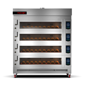 Cuptor electric pentru panificatie Koza cu 4 camere, 8 tavi 600x400mm, compact - Img 2