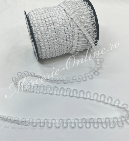 Banda cu gaicute/bride elastice pentru nasturi, cca 1.8cm (la metru) Cod:4183 - Img 4