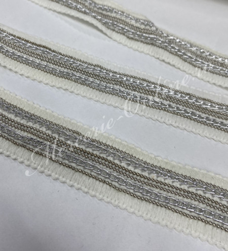 Banda pasmanterie cu lant, cca 3cm (la metru) Cod:2862 - Img 2