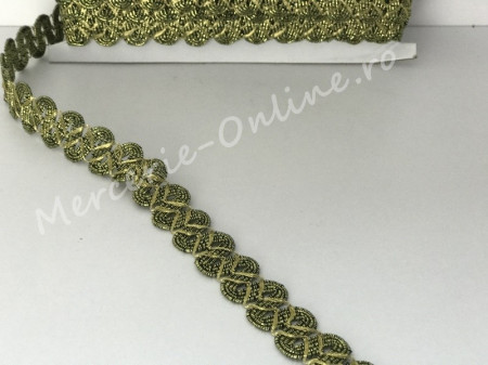Banda pasmanterie galon cu lurex, cca 2.5cm (13metri/rola) Cod:0543 - Img 2