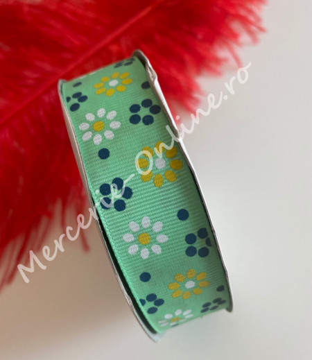 Banda rips cu flori, latime 2.5cm, (22metri/rola) Cod:1338 - Img 6