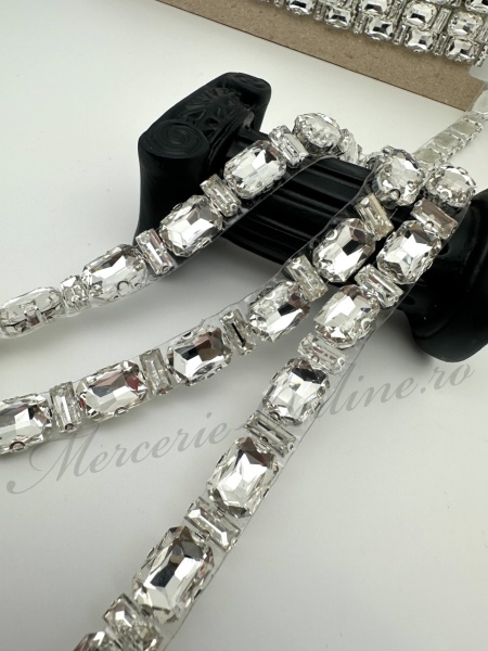 Banda Termoadeziva cu Cristale, Crystal, 1cm (la metru) Cod:3501